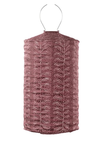 Lumiz Lampion solarny LED "Folia Cylinder" w kolorze miedzianym - wys. 50 x Ø 28 cm