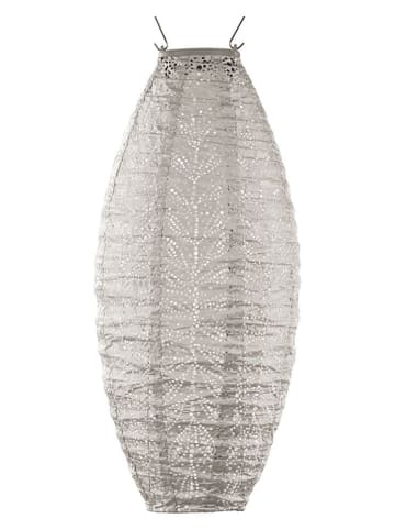 Lumiz LED-Solarlaterne ''Folia Long Oval'' in Taupe - (H)45 x Ø 20 cm