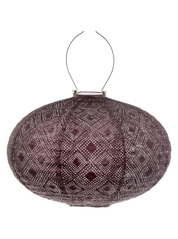 Lumiz LED-Solarlaterne ''Mosaic Oval'' in Lila - (H)27 x Ø 40 cm