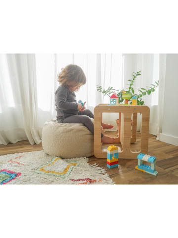 The Wild Hug Puf "Panda" w kolorze beżowym - wys. 20 x Ø 50 cm