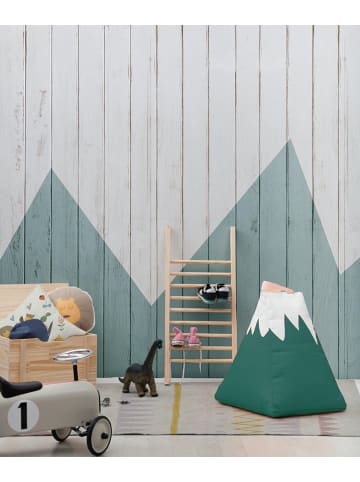 little nice things Siedzisko "Mountain" w kolorze zielonym - 50 x 60 x 50 cm