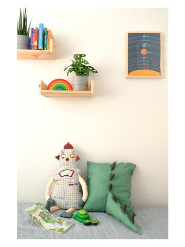 The Wild Hug Kissen "Dino" in Grün - (L)50 x (B)40 cm