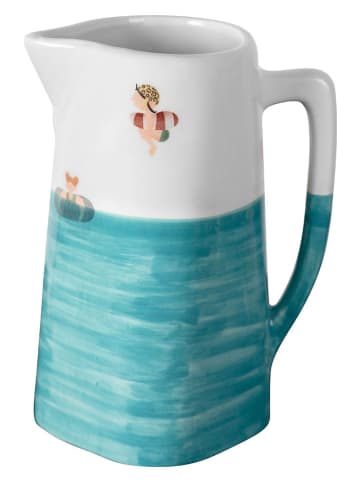 Folkifreckles Kan "Splash" wit/turquoise - 1 l