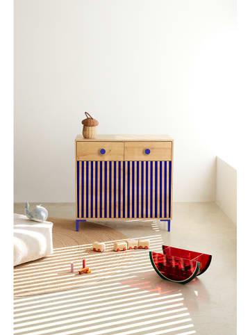 Folkifreckles Komoda "Alise" w kolorze jasnobrązowym - 90 x 84 x 45 cm