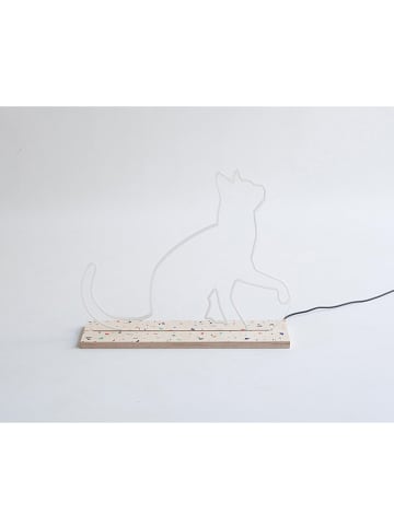 Really Nice Things Lampa "Neo Neon Cat" w kolorze białym - 40 x 33 cm