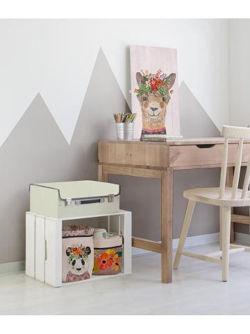 little nice things Holzdruck "Floral Llama" - (B)40 x (H)60 cm
