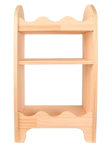 Folkifreckles Stolik nocny "Lola" w kolorze beżowym - 40 x 70 x 30 cm