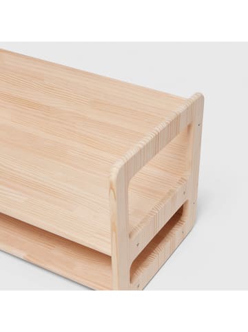 The Wild Hug Bank "Montessori" in Hellbraun - (B)75 x (H)39 x (T)39 cm
