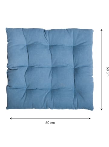little nice things Bodenkissen "Calma" in Blau - (L)60 x (B)60 cm