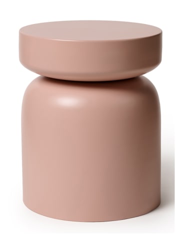 Madre Selva Beistelltisch "Poppy" in Rosa - (H)45 x Ø 30 cm