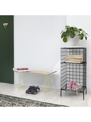 little nice things Ławka "Skate" w kolorze brązowo-żółtym - 79 x 30 x 20 cm