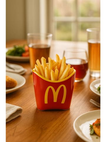 little nice things Pommesschale in Rot - (B)9 x (H)9 x (T)6 cm