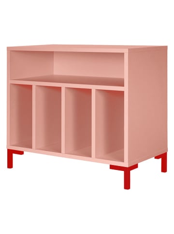 little nice things Regał stojący "Ringo" w kolorze jasnoróżowym - 70 x 63 x 40 cm