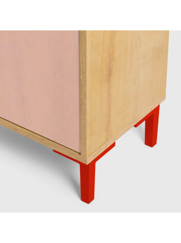 little nice things Nachtkastje "Stories" lichtroze/beige - (B)40 x (H)65 x (D)30 cm