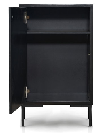 little nice things Nachttisch ''William'' in Schwarz/ Gelb/ Dunkelblau - (B)40 x (H)65 x (T)30 cm