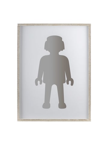 Playmobil Aufbewahrungsbox in Weiß/ Hellbraun - (B)30 x (H)40 cm