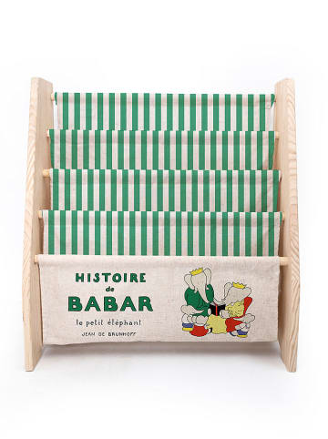 The Wild Hug Regal "Histoire de Babar" in Grün - (B)60 x (H)70 x (T)30 cm