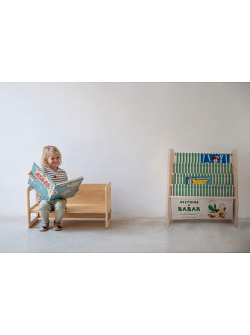 The Wild Hug Regal "Histoire de Babar" in Grün - (B)60 x (H)70 x (T)30 cm