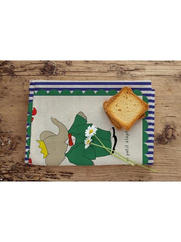 The Wild Hug Ściereczki kuchenne (2 szt.) w kolorze niebiesko-czerwonego - 65 x 47 cm