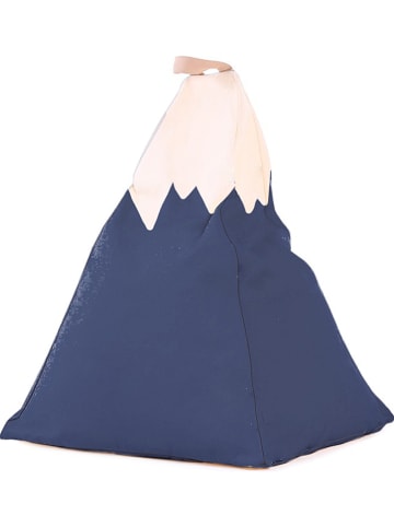 little nice things Siedzisko "Mountain" w kolorze niebieskim - 50 x 60 x 50 cm