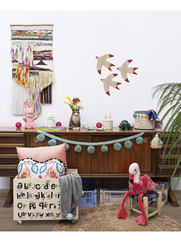 Madre Selva Kids Dekoracje ścienne (3 szt.) w kolorze beżowo-czerwonym - 10 x 10 cm