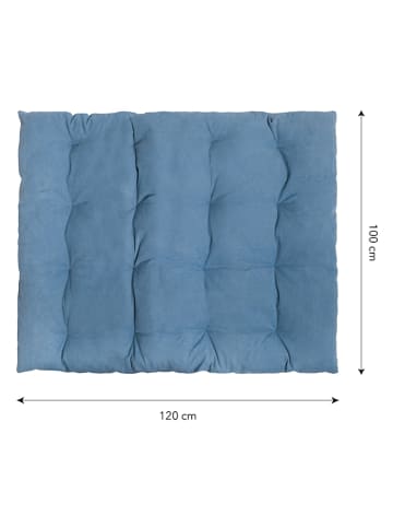 The Wild Hug Bodenkissen "Cielo" in Blau - (L)120 x (B)100 cm