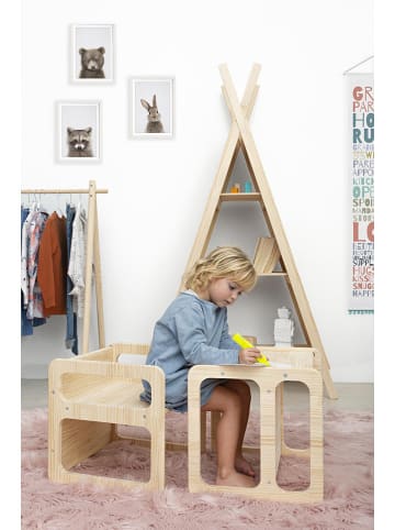 little nice things Krzesła (2 szt.) w kolorze jasnobrązowym - 40 x 40 x 40 cm