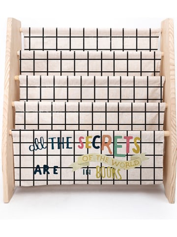 Folkifreckles Regal "Secrets" in Hellbraun/ Weiß - (B)61 x (H)70 x (T)31 cm