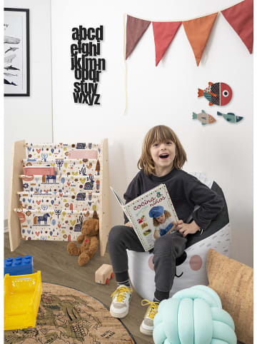 Folkifreckles Regal "Nordic" in Hellbraun/ Bunt - (B)61 x (H)70 x (T)31 cm