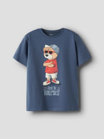 name it Shirt "Dobs" blauw