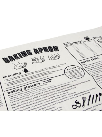 SuckUK Fartuch kuchenny w kolorze białym - 89,2 x 89 cm