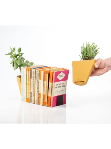 SuckUK 2er-Set: Buchstützen in Orange - (B)12 x (H)15,5 x (T)12 cm