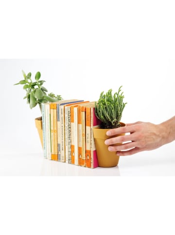 SuckUK 2er-Set: Buchstützen in Orange - (B)12 x (H)15,5 x (T)12 cm