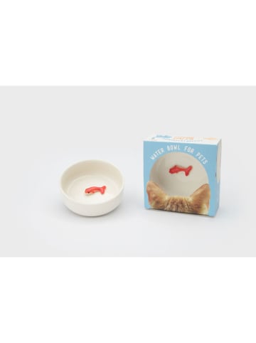 SuckUK Miska "Fish" w kolorze biało-pomarańczowym dla zwierząt - 500 ml