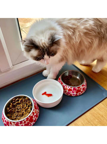 SuckUK Tiernapf ''Fish'' in Weiß/ Orange - 500 ml