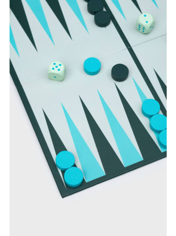 SuckUK Brettspiel ''Backgammon'' in Blau - ab 8 Jahren