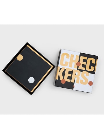 SuckUK Brettspiel ''Checkers'' in Orange/ Creme - ab 8 Jahren