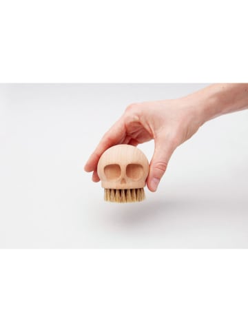 SuckUK Borstel ''Skull Brush'' beige - Ø 5,6 cm