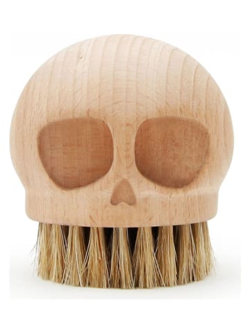 SuckUK Szczotka "Skull Brush" w kolorze beżowym - Ø 5,6 cm