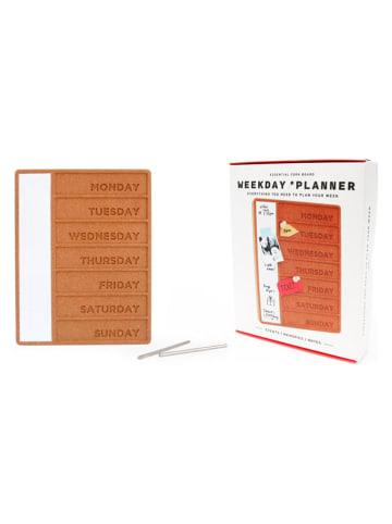 SuckUK Weekplanner lichtbruin - (L)22 x (B)17 cm