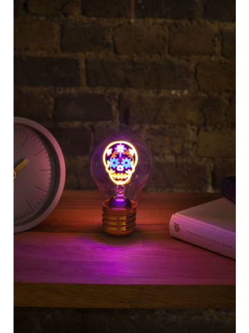 SuckUK Dekoracyjna lampa LED "Calavera" ze wzorem