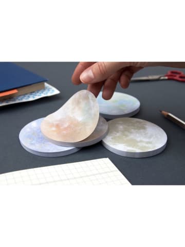 SuckUK 4er-Set: Haftnotizen-Blöcke ''Planet'' in Bunt - Ø 7,5 cm