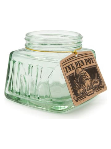 SuckUK Pojemnik "Inkwell" w kolorze zielonym na ołówki - wys. 9 x Ø 9,5 cm