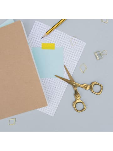 SuckUK Universalschere ''Skull'' in Gold - (L)12,1 cm