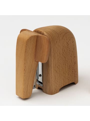 SuckUK Zszywacz "Elephant Stapler" w kolorze beżowym - 9 x 7 x 5,5 cm