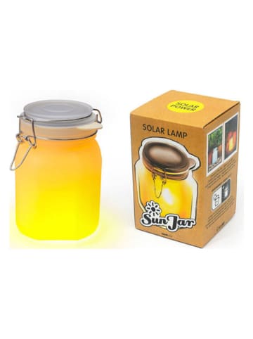 SuckUK Solarna lampa LED "Sun JarSolar" w kolorze żółtym - wys. 15,7 x Ø 11 cm