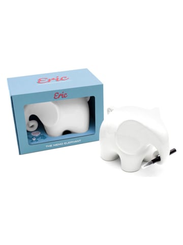 Luckies Original Notitiefiguur ''Eric The Memo Elephant'' wit - (B)16,5 x (H)11,5 x (D)13 cm