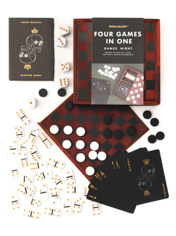 Luckies Original Kompendium gier "Games Night 4in1" w kolorze brązowym - 8+