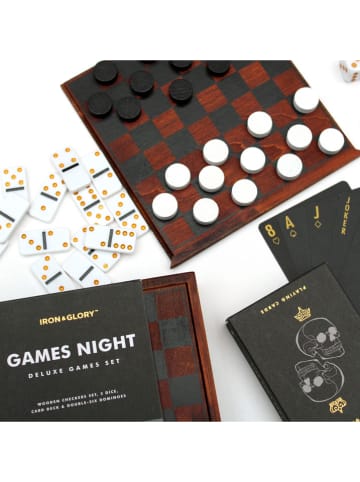 Luckies Original Spellencompendium ''Games Night 4in1'' bruin - vanaf 8 jaar