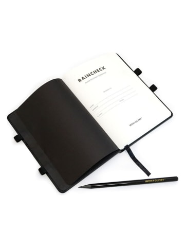 Luckies Original Notizbuch ''Raincheck'' in Schwarz - DIN A6